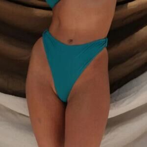 NWT Toast Swim Women's Signature Cinch- Bikini Bottom Deep Lake Size XS